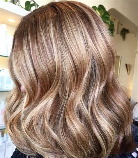 Copper Hair Color With Blonde Highlights