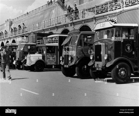 Left to right. 1937 A E C Matador MKII 1938 Bedford WHG Horsebox. AEC ...