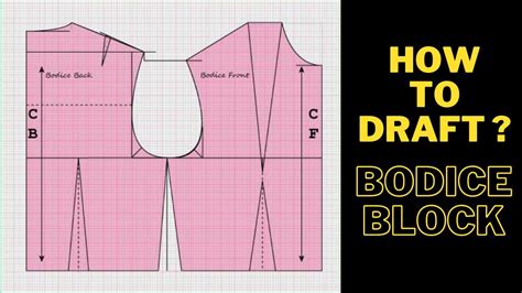 How To Make Basic Bodice Block Pattern Youtube