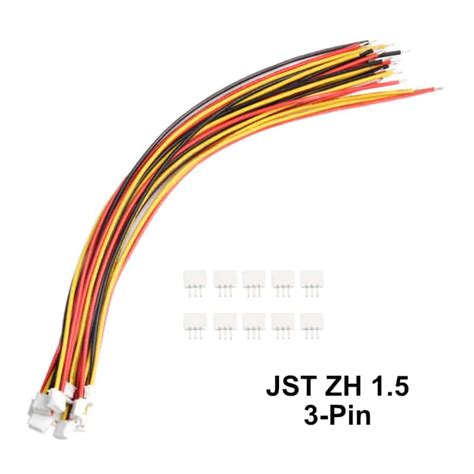 JST ZH 1 5mm Pitch 3 Pin Cable Set