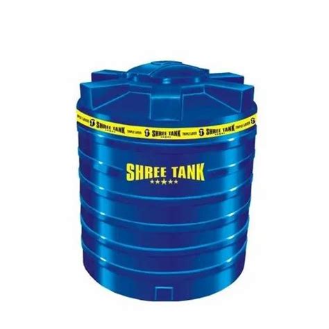 Triple Layer Lldpe Liter Shree Blue Water Storage Tank At Rs