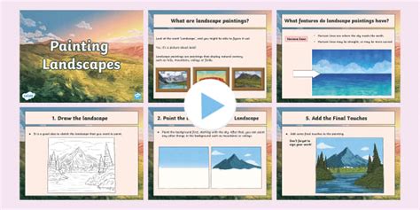 Painting A Landscape Powerpoint Powerpoint Landscape Visual Arts Arts