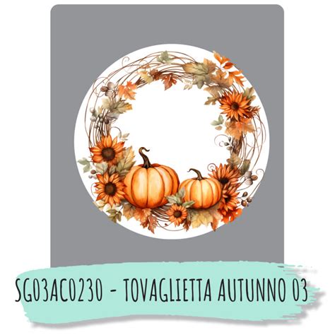 Tovaglietta Tonda Autunno Sarigraf