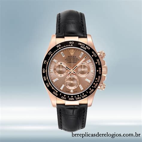 Rolex Daytona 40mm masculino 116515 Automático Correia de couro As