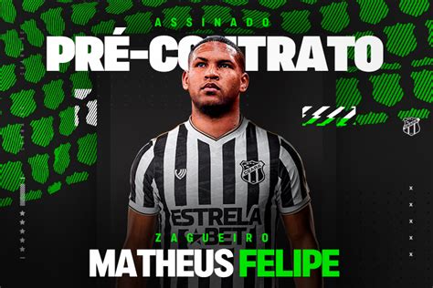 Contratação Zagueiro Matheus Felipe Acerta Pré Contrato Com O Ceará