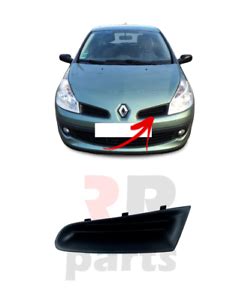 FOR RENAULT CLIO 2005 2009 FRONT BUMPER UPPER TOP GRILL GRILLE BLACK