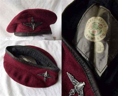 post war British Parachute regiment and Airborne forces maroon berets