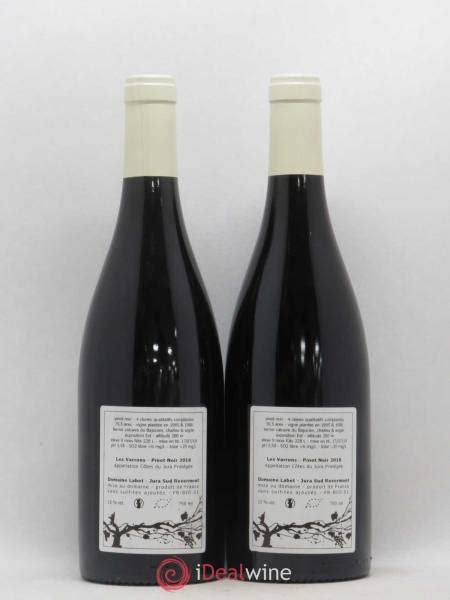 Acheter C Tes Du Jura Pinot Noir Les Varrons Labet Domaine Lot