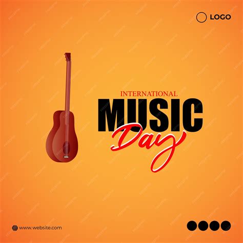 Premium Vector | Vector illustration of world music day social media