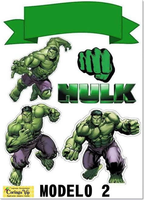 Topo De Bolo Hulk No Elo7 Coringa Festas 10A3774 Tartas De