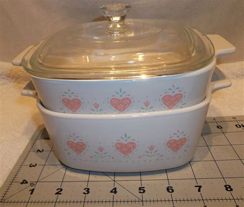 Vintage S Corning Ware Casserole With Lid Set Forever Etsy