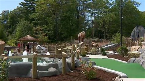 Dino-themed mini golf course opens in Arundel