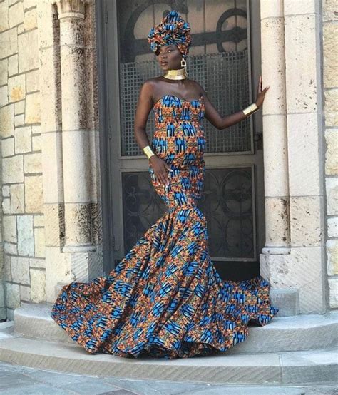 African Maternity Gown African Pregnancy Outfit Maternity Etsy