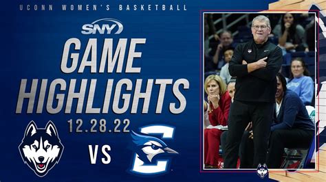 Uconn Annihilates Creighton On The Road 72 47 Uconn Highlights Sny