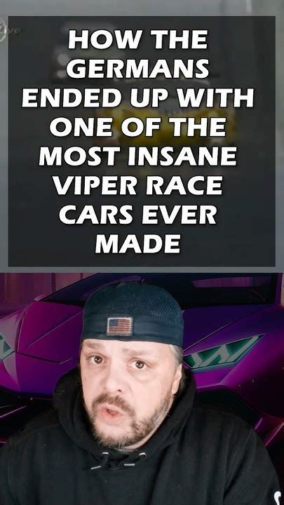 germans built   viper racecar youtube