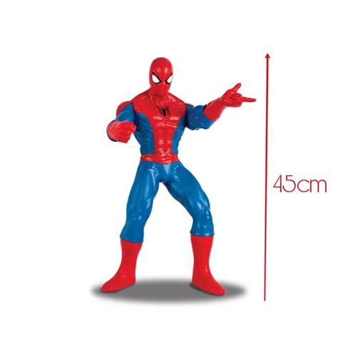 Boneco Spider Man Gigante 45CM Articulado Vinil Revolution Mimo Submarino