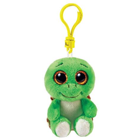 TY Beanie Boos TURBO The Turtle Glitter Eyes Key Clip 3 Inch