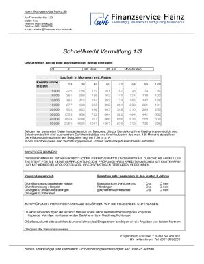 Ausfüllbar Online Infos und Checklisten zum Download Fax Email Drucken