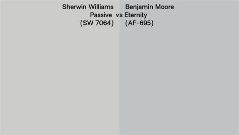 Sherwin Williams Passive Sw Vs Benjamin Moore Eternity Af