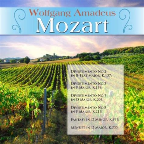 Amazon Music Various Artists Wolfgang Amadeus Mozart Divertimento No