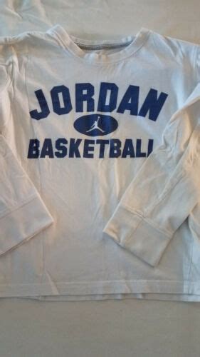 Air Jordan Michael Jordan Long Sleeve T Shirt White Youth Small S Ebay