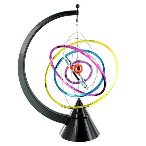 Kinetic Art Solar System Desktop Display Yellow Octopus