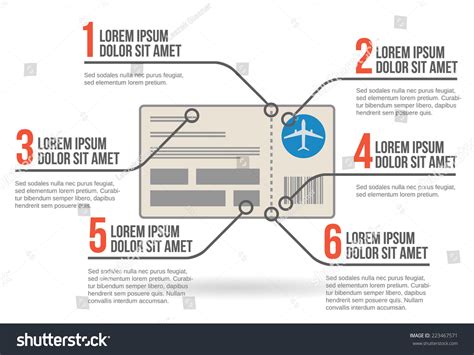 Ticket Infographic Layout Vector Illustration Stock Vector (Royalty ...