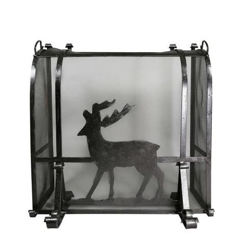 Arts and Crafts Wrought Iron Fireplace Screen | Chairish