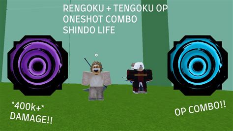 Rengoku Tengoku Op Oneshot Combo Shindo Life Roblox Youtube