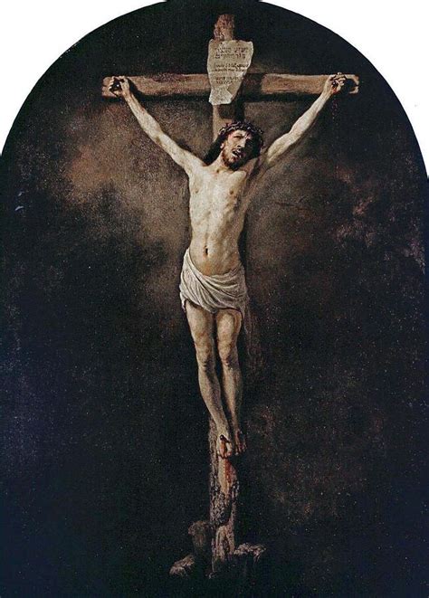 Christ On The Cross Painting By Rembrandt Fine Art America