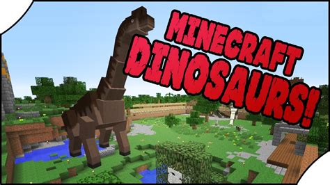 Minecraft Dinosaurs Brachiosaur Enclosure Youtube