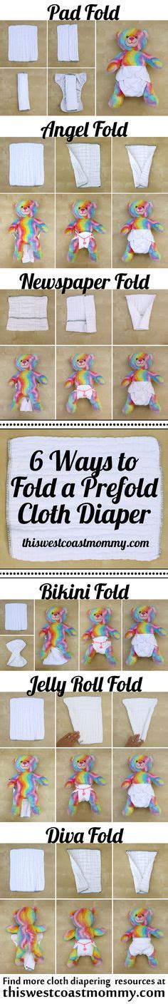 6 Ways To Fold A Prefold Cloth Diaper This West Coast Mommy Prefold