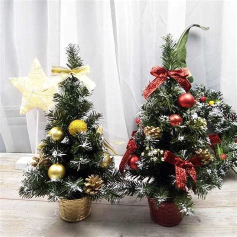 Jual Pohon Natal Hias Mini Pohon Natal Meja Dengan Lampu Led Mini