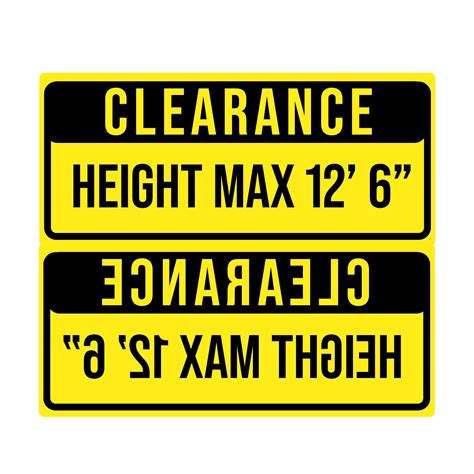 Trailer Box Height Reversed Decal Stickers (Custom) – US Decals