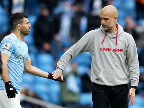 Guardiola in tears Aguero Man City exit | Pep Guardiola fights back ...