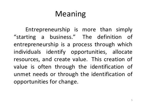 Entrepreneurship