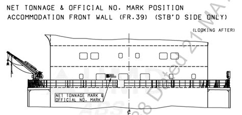 Imo Number And Net Tonnage Marks Plan Amarine