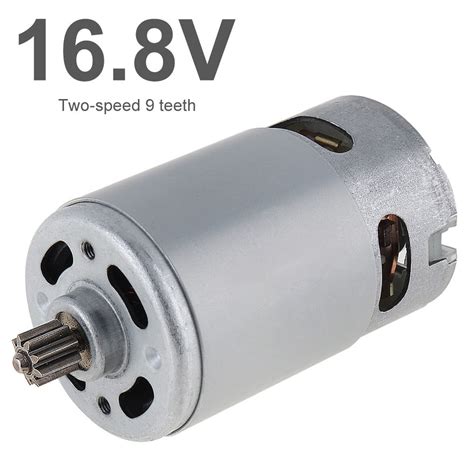 RS550 16 8V 19500 RPM DC Motor With Single Speed 9 Teeth And High