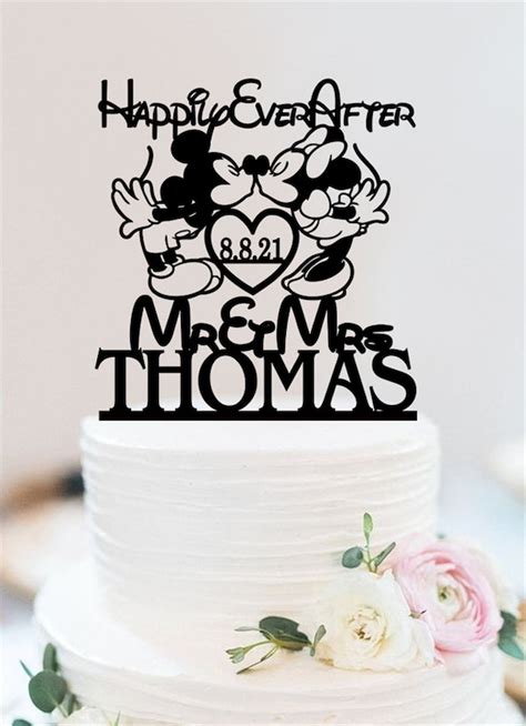 Mickey And Minnie Cake Topper Custom Cake Topper With Etsy