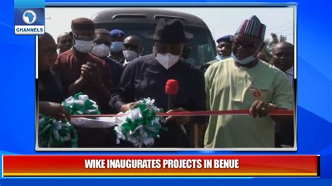 Benue State Commissions Newly Constructed Roads Youtube