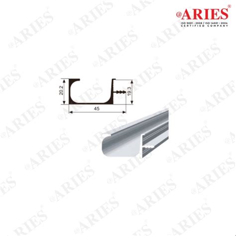 Rose Gold Anodized Aluminum G Profile For Kitchen Shutter Handle At