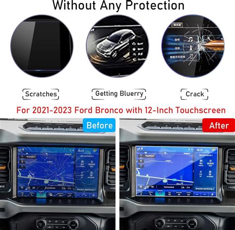 TTCR II Compatible With 2021 2024 Ford Bronco Screen Protector 12 Inch