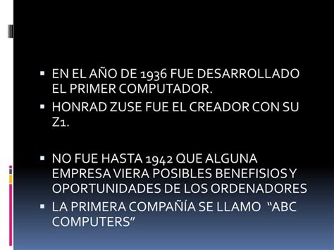 La Historia Del Ordenador Ppt