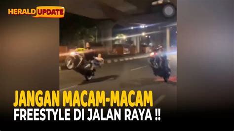 Polisi Buru Pemotor Yang Melakukan Aksi Freestyle Di Makassar Herald ID