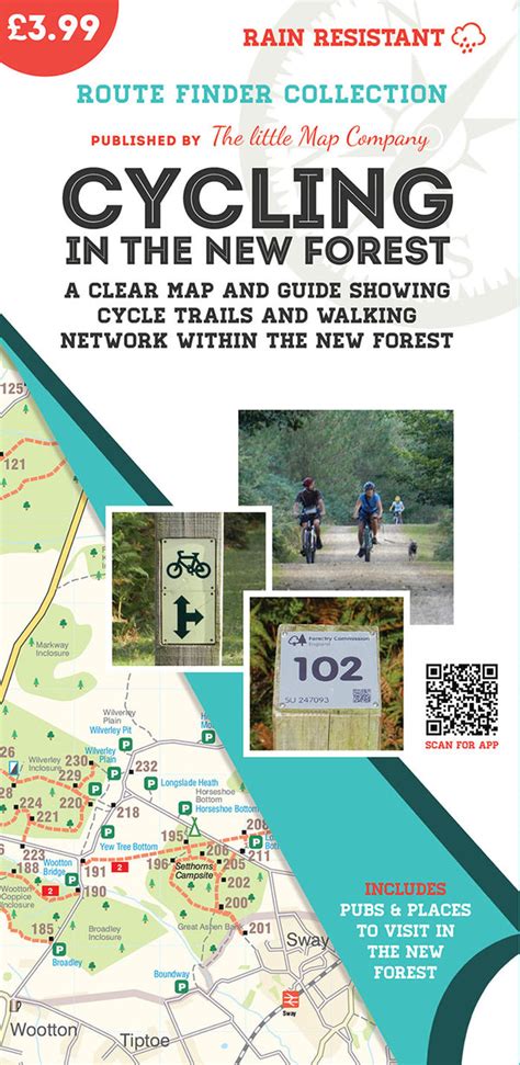 Cycling in the New Forest Map | The Little Map Company