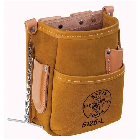 Klein Tools Pocket Tool Pouch With Tape Thong Leather L The Home