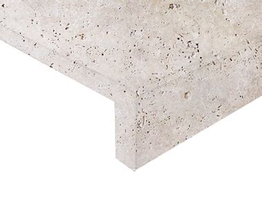 Ivory Travertine Drop Edge Pool Coping Pavers Melbourne Tile