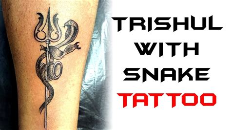 Top more than 65 trishul with snake tattoo - in.coedo.com.vn