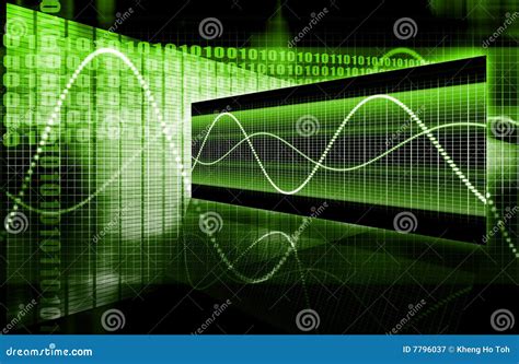 Graphique De Technologie De Tableur De Finances Illustration Stock