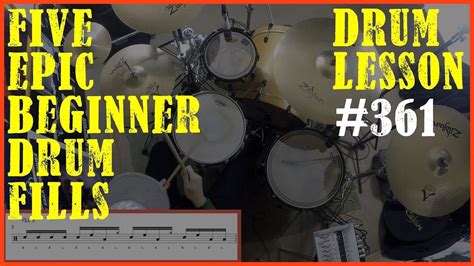 5 Epic Single Stroke Drum Fills For Beginners Drum Lesson 361 YouTube